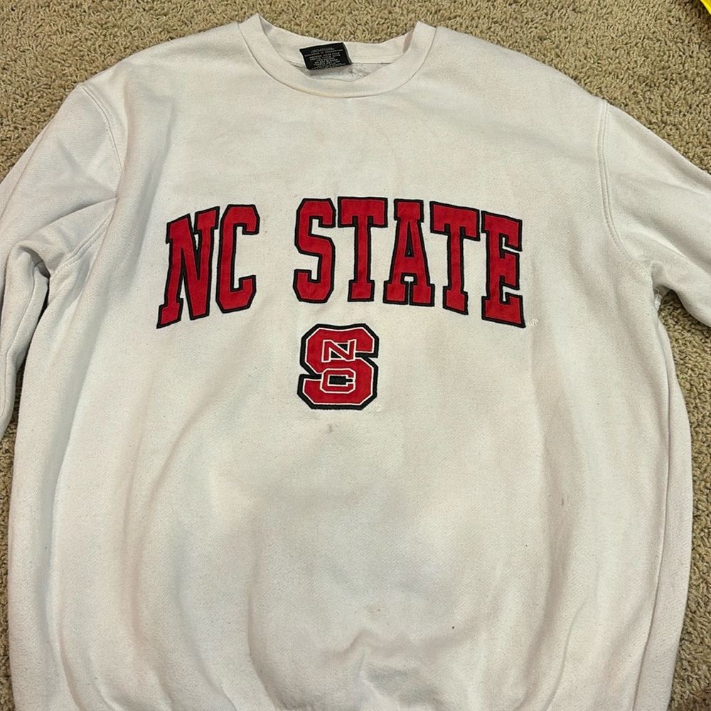 Embroidered NC State sweatshirt: size small